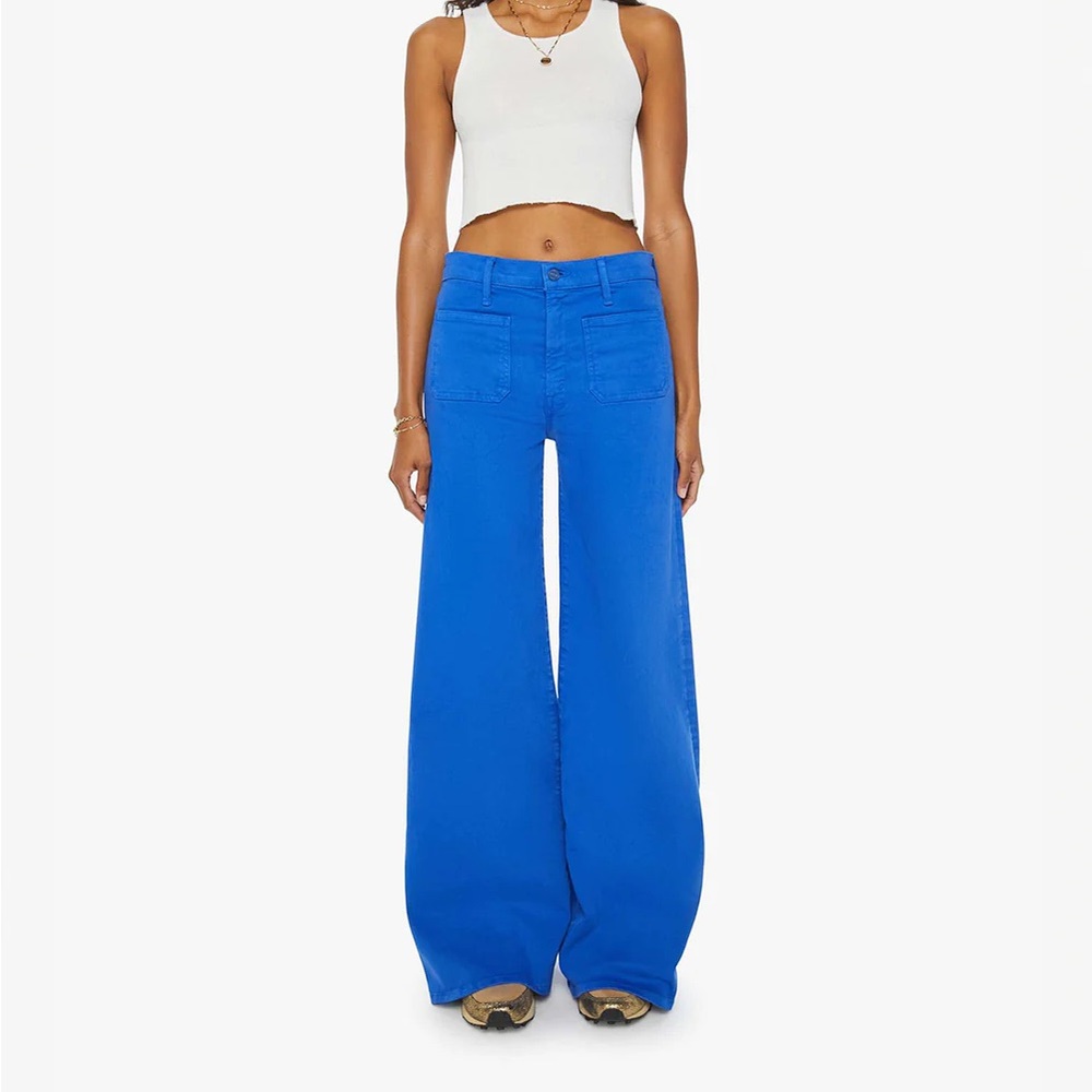 MOTHER Denim Patch Pocket Undercover Sneak in Snorkel Blue SOLD OUT